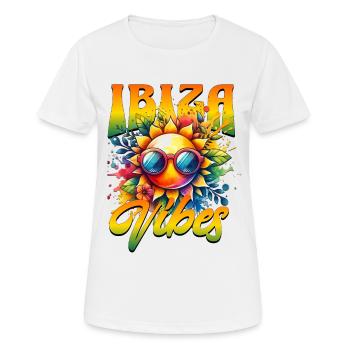 Ibiza Vibes - T-shirt respirant Femme - blanc - Devant - AI Model Female 172 dark (172cm)