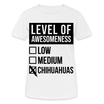 Chihuahua Chihuahua Chihuahua - Frauen T-Shirt atmungsaktiv - Weiß - Vorne - AI Model Female 172 dark (172cm)