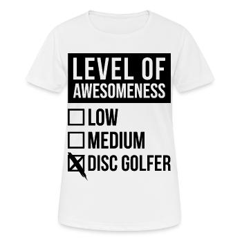 Disc Golf Disc Golf Disc Golf - Women's Breathable T-Shirt - white - Front - AI Model Female 172 dark (172cm)