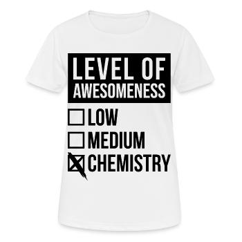 chimie - T-shirt respirant Femme - blanc - Devant - AI Model Female 172 dark (172cm)