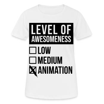 Animation Animation Animation - Women's Breathable T-Shirt - white - Front - AI Model Female 172 dark (172cm)