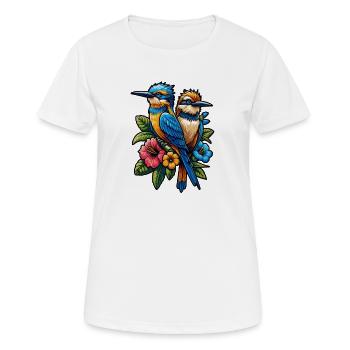 Éleveur d’oiseaux Ornithologue Ornithologue Ornithologue - T-shirt respirant Femme - blanc - Devant - AI Model Female 172 dark (172cm)