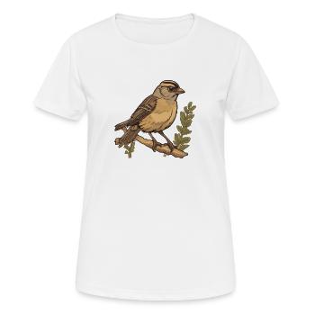 Éleveur d’oiseaux Ornithologue Ornithologue Ornithologue - T-shirt respirant Femme - blanc - Devant - AI Model Female 172 dark (172cm)