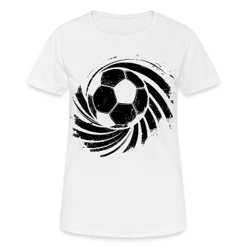 Football Graphics - Women's Breathable T-Shirt - white - Front - AI Model Female 172 dark (172cm)
