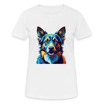 Alano Espanol Dog Breed Colorful Cartoon Kawaii - Women's Breathable T-Shirt - white - Front - AI Model Female 172 dark (172cm)