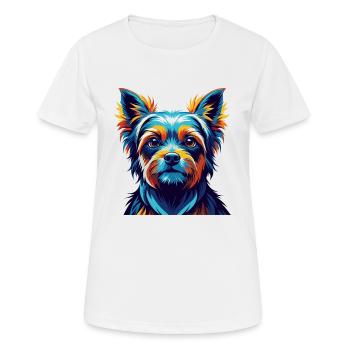 Perro De Presa Mallorquin Hunderasse Cartoon Kawaii - Frauen T-Shirt atmungsaktiv - Weiß - Vorne - AI Model Female 172 dark (172cm)