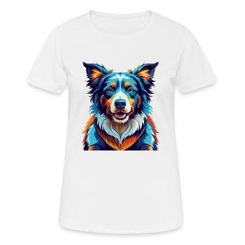 Picardy Sheepdog Breed Colorful Cartoon Kawaii - Women's Breathable T-Shirt - white - Front - AI Model Female 172 dark (172cm)