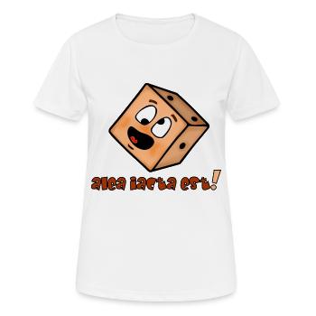 Les dés sont jetés - Émoticône amusante - T-shirt respirant Femme - blanc - Devant - AI Model Female 172 dark (172cm)