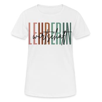 Lehrerin Wirtschaft Wirtschaftslehrerin Geschenk - Frauen T-Shirt atmungsaktiv - Weiß - Vorne - AI Model Female 172 dark (172cm)