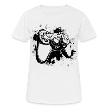 Game Controllers - Women's Breathable T-Shirt - white - Front - AI Model Female 172 dark (172cm)