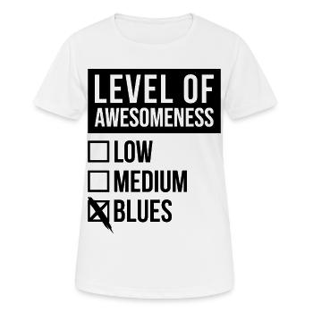 blues - T-shirt respirant Femme - blanc - Devant - AI Model Female 172 dark (172cm)