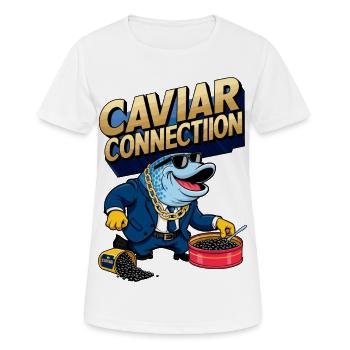 Vendeur de caviar - T-shirt respirant Femme - blanc - Devant - AI Model Female 172 dark (172cm)