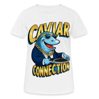 Kaviar Connection - Frauen T-Shirt atmungsaktiv - Weiß - Vorne - AI Model Female 172 dark (172cm)