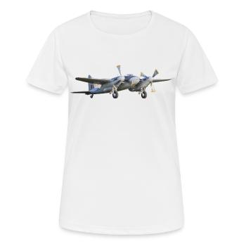 Moustique - T-shirt respirant Femme - blanc - Devant - AI Model Female 172 dark (172cm)