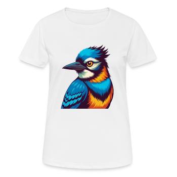 Blue Jay Bunte Kawaii Cartoon Figur Clipart - Frauen T-Shirt atmungsaktiv - Weiß - Vorne - AI Model Female 172 dark (172cm)