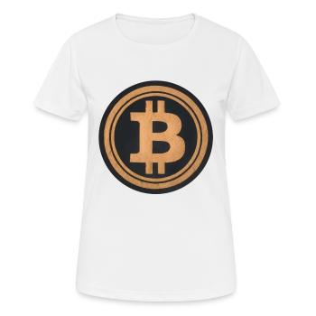 La monnaie numérique dans le sable du désert - T-shirt respirant Femme - blanc - Devant - AI Model Female 172 dark (172cm)