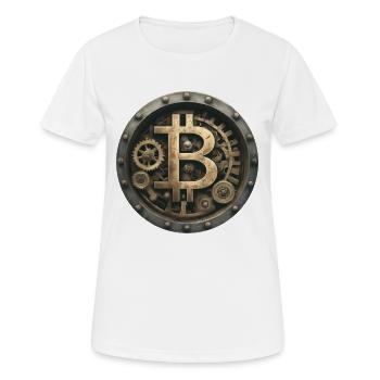 The Bitcoin Machine - Women's Breathable T-Shirt - white - Front - AI Model Female 172 dark (172cm)