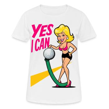 Golf Ball and Garden Hose - Women's Breathable T-Shirt - white - Front - AI Model Female 172 dark (172cm)