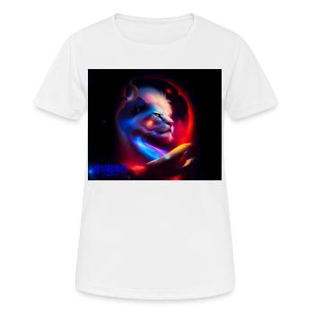 Lion Univers - Frauen T-Shirt atmungsaktiv - Weiß - Vorne - AI Model Female 172 dark (172cm)
