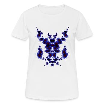 Pipe Echecs Bleu - T-shirt respirant Femme - blanc - Devant - AI Model Female 172 dark (172cm)
