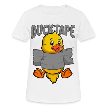 Duck Tape | Ducklings with Duct Tape - Women's Breathable T-Shirt - white - Front - AI Model Female 172 dark (172cm)
