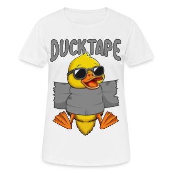 Duck Tape | Ducklings with Duct Tape - Women's Breathable T-Shirt - white - Front - AI Model Female 172 dark (172cm)