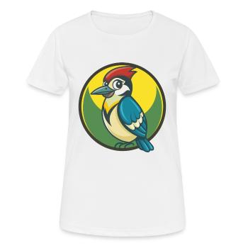 Jay Vogel Niedliche Kawaii Cartoon Clipart Haustier Tier - Frauen T-Shirt atmungsaktiv - Weiß - Vorne - AI Model Female 172 dark (172cm)