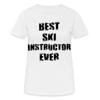 Bester Skilehrer aller Zeiten - Frauen T-Shirt atmungsaktiv - Weiß - Vorne - AI Model Female 172 dark (172cm)