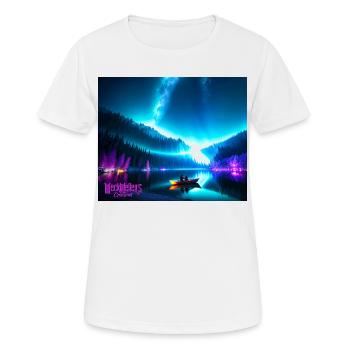 Natur pur - Frauen T-Shirt atmungsaktiv - Weiß - Vorne - AI Model Female 172 dark (172cm)