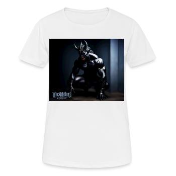 Ténèbres côté diable - T-shirt respirant Femme - blanc - Devant - AI Model Female 172 dark (172cm)