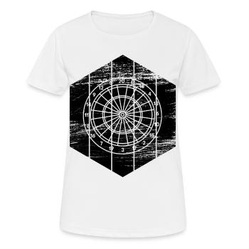 Dartboard - Women's Breathable T-Shirt - white - Front - AI Model Female 172 dark (172cm)