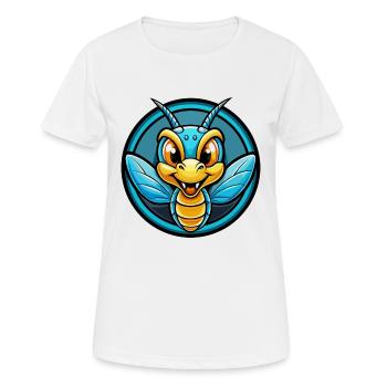 Dragonfly Colorful Kawaii Cartoon Character Animal - Women's Breathable T-Shirt - white - Front - AI Model Female 172 dark (172cm)