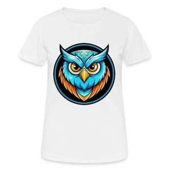 Eule Bunt Kawaii Cartoon Figur Clipart Haustier - Frauen T-Shirt atmungsaktiv - Weiß - Vorne - AI Model Female 172 dark (172cm)