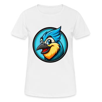 Jay Bird Bunte Kawaii Cartoon Figur Clipart - Frauen T-Shirt atmungsaktiv - Weiß - Vorne - AI Model Female 172 dark (172cm)