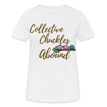 Les rires collectifs abondent : le communisme - T-shirt respirant Femme - blanc - Devant - AI Model Female 172 dark (172cm)