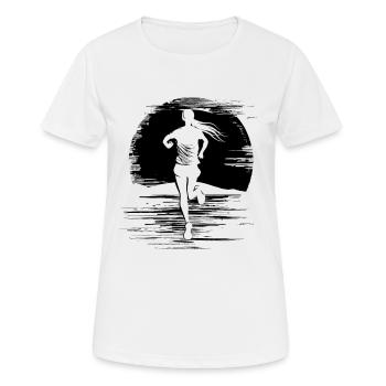 Coureur - T-shirt respirant Femme - blanc - Devant - AI Model Female 172 dark (172cm)