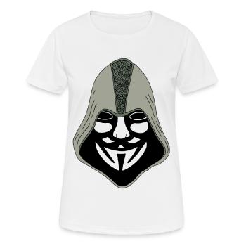 Anonym - Frauen T-Shirt atmungsaktiv - Weiß - Vorne - AI Model Female 172 dark (172cm)