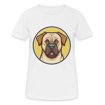 Boerboel Hunderasse bunte Cartoon Kawaii Clipart - Frauen T-Shirt atmungsaktiv - Weiß - Vorne - AI Model Female 172 dark (172cm)