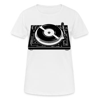 DJ Mixer - Women's Breathable T-Shirt - white - Front - AI Model Female 172 dark (172cm)