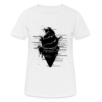 Dessin de crème glacée - T-shirt respirant Femme - blanc - Devant - AI Model Female 172 dark (172cm)