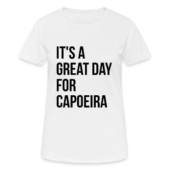 Capoeira - T-shirt respirant Femme - blanc - Devant - AI Model Female 172 dark (172cm)