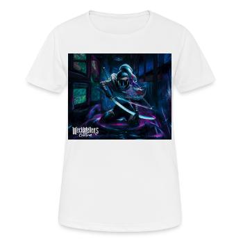 graffiti anime samurai - Frauen T-Shirt atmungsaktiv - Weiß - Vorne - AI Model Female 172 dark (172cm)