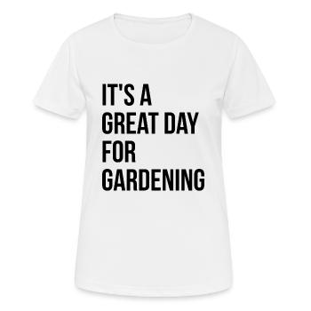 Jardinage Jardinage Jardinage - T-shirt respirant Femme - blanc - Devant - AI Model Female 172 dark (172cm)
