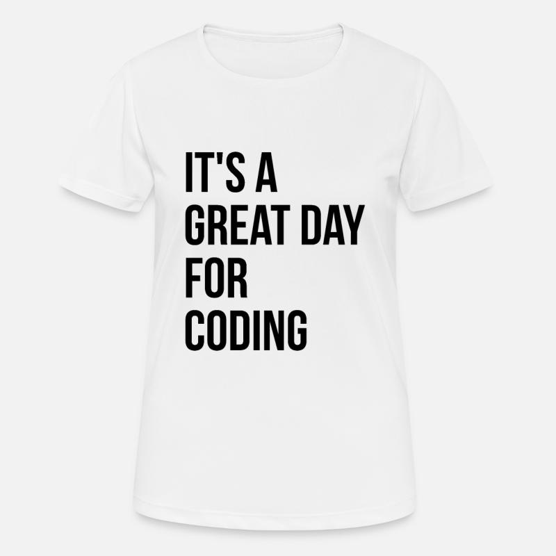 Coding - Women's Breathable T-Shirt - white