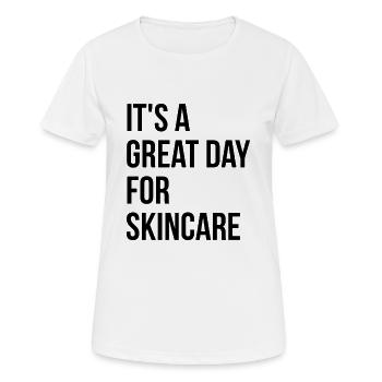 Soins de la peau Soins de la peau Soins de la peau - T-shirt respirant Femme - blanc - Devant - AI Model Female 172 dark (172cm)