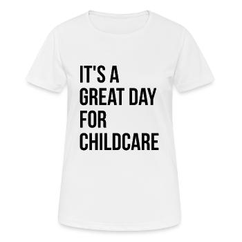 Garde d’enfants Garde d’enfants Garde d’enfants - T-shirt respirant Femme - blanc - Devant - AI Model Female 172 dark (172cm)