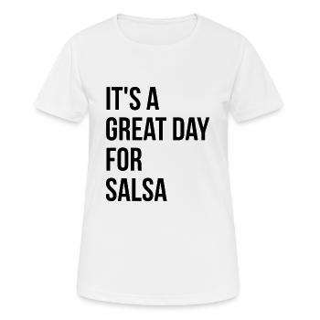 Salsa Salsa Salsa - Frauen T-Shirt atmungsaktiv - Weiß - Vorne - AI Model Female 172 dark (172cm)