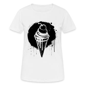 Glace - T-shirt respirant Femme - blanc - Devant - AI Model Female 172 dark (172cm)