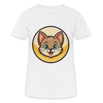 Australian Mist Cat Breed Cartoon Kawaii Animal - Women's Breathable T-Shirt - white - Front - AI Model Female 172 dark (172cm)
