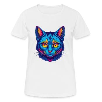 Australian Spotted Mist Cat Breed Cartoon Kawaii A - Women's Breathable T-Shirt - white - Front - AI Model Female 172 dark (172cm)